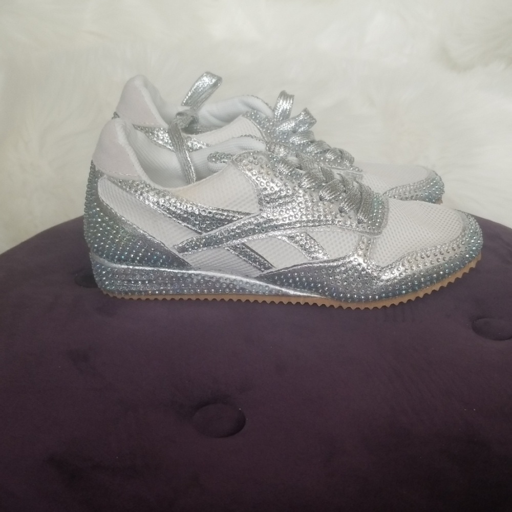 Blinged out sneakers